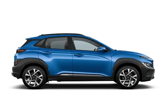 Blue Hyundai SUV with extensive 173-point inspection