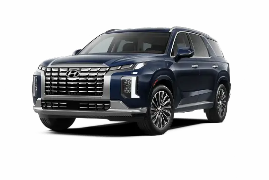 Red Hyundai SUV with 10-year unlimited-mile roadside assistance